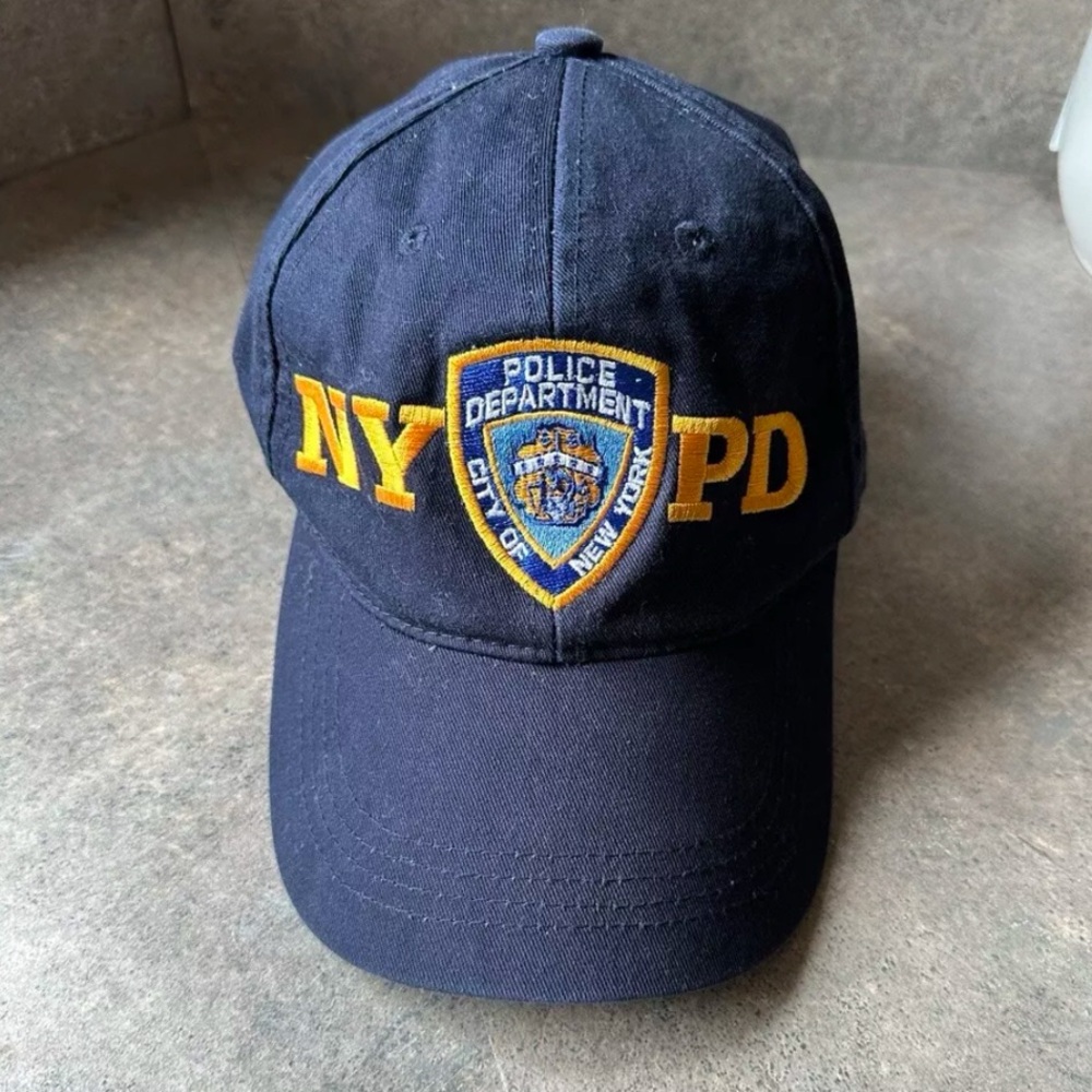 NYPD Baseball Cap Hat Police Department Navy Blue Embroidered Strapback NYC
